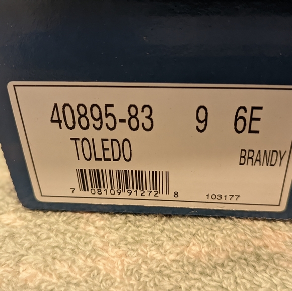 Drew Dri-lex brown leather Toledo shoe size 9 6E - Picture 5 of 5